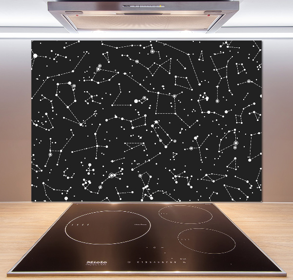 Glasrückwand für die küche Konstellation