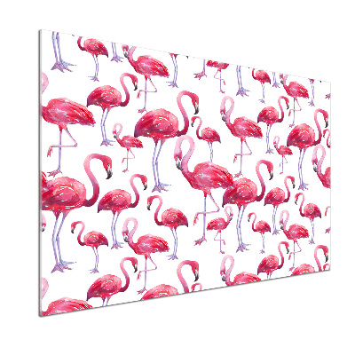 Küchen wandpaneel Flamingos
