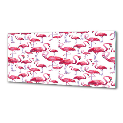 Küchen wandpaneel Flamingos
