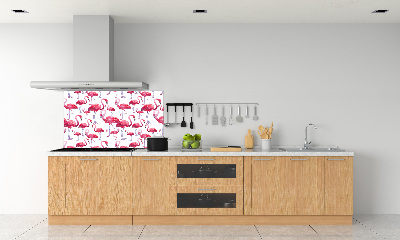 Küchen wandpaneel Flamingos