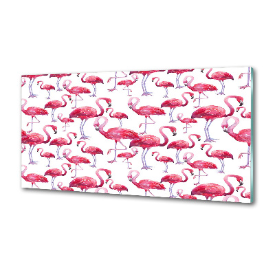 Küchen wandpaneel Flamingos