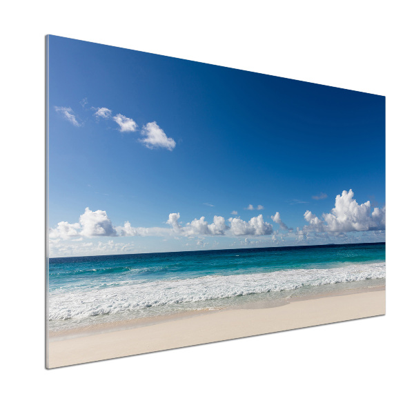 Platte für Küchenrückwand Strand der Seychellen