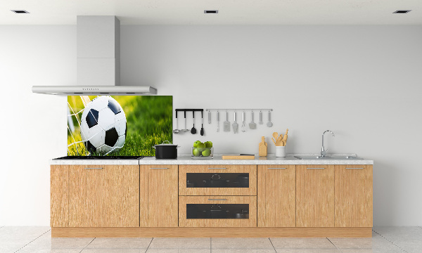 Glasrückwand für die küche Der Ball ist im Tor