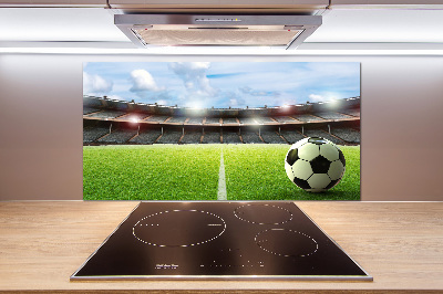 Küchen wandpaneel Der Ball auf dem Spielfeld