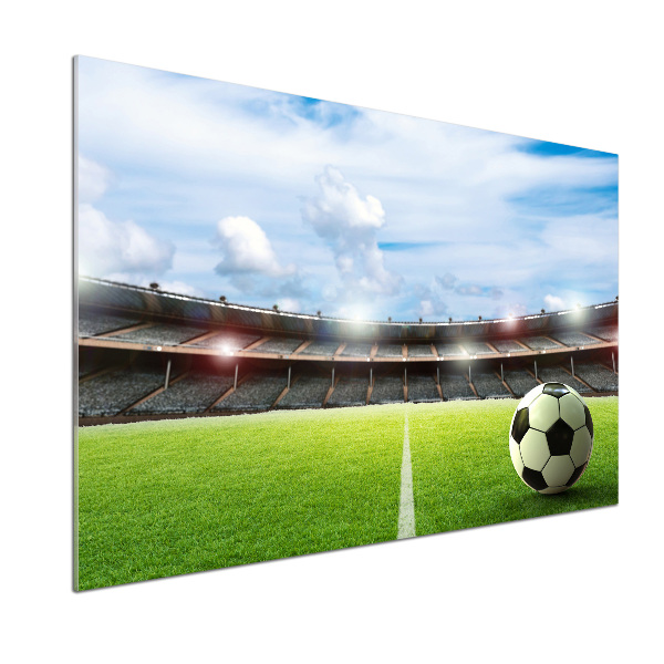 Küchen wandpaneel Der Ball auf dem Spielfeld