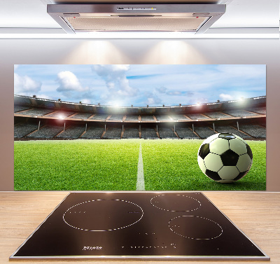 Küchen wandpaneel Der Ball auf dem Spielfeld