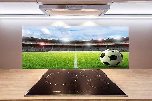 Küchen wandpaneel Der Ball auf dem Spielfeld