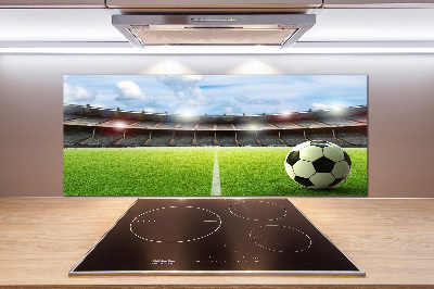 Küchen wandpaneel Der Ball auf dem Spielfeld