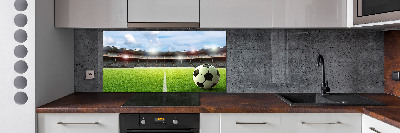 Küchen wandpaneel Der Ball auf dem Spielfeld