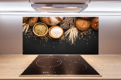 Küchen wandpaneel Brot und Weizen