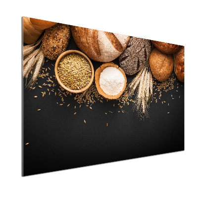 Küchen wandpaneel Brot und Weizen