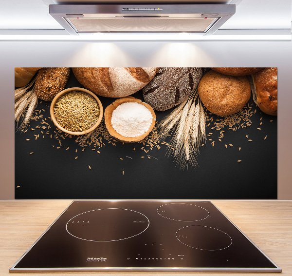 Küchen wandpaneel Brot und Weizen