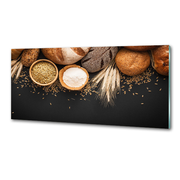 Küchen wandpaneel Brot und Weizen