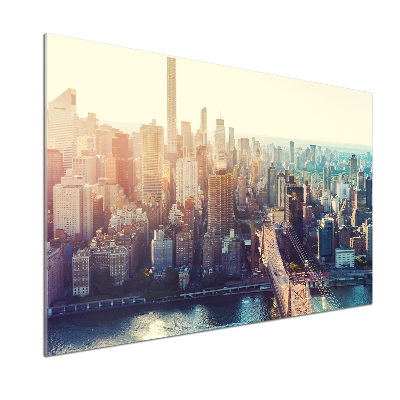 Küchen wandpaneel New York aus der Vogelperspektive