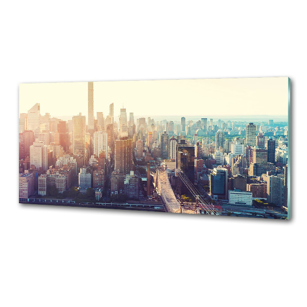 Küchen wandpaneel New York aus der Vogelperspektive