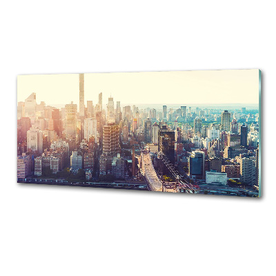 Küchen wandpaneel New York aus der Vogelperspektive