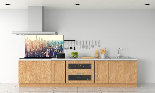 Küchen wandpaneel New York aus der Vogelperspektive