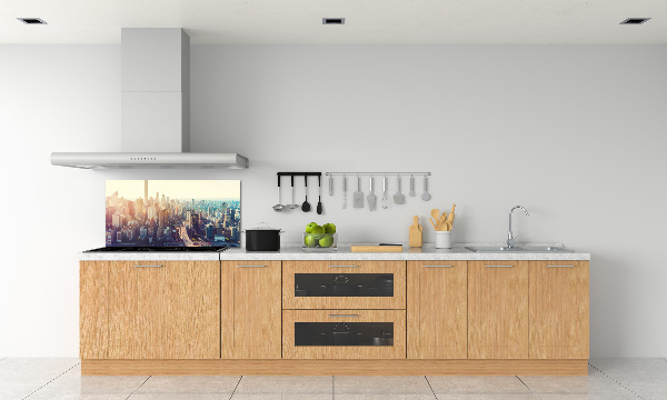 Küchen wandpaneel New York aus der Vogelperspektive