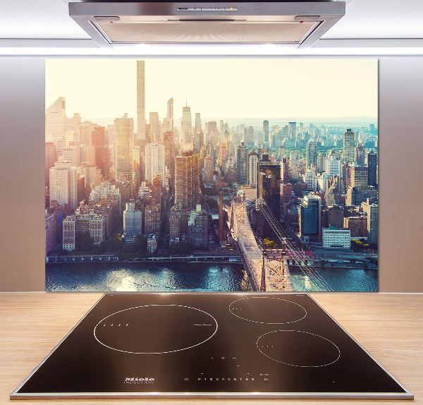 Küchen wandpaneel New York aus der Vogelperspektive