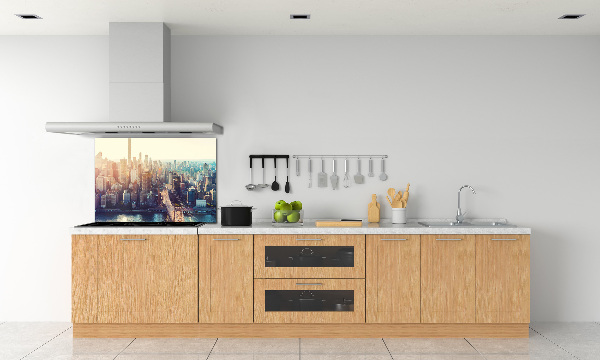 Küchen wandpaneel New York aus der Vogelperspektive