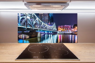 Glasrückwand für die küche Shanghai-Brücke