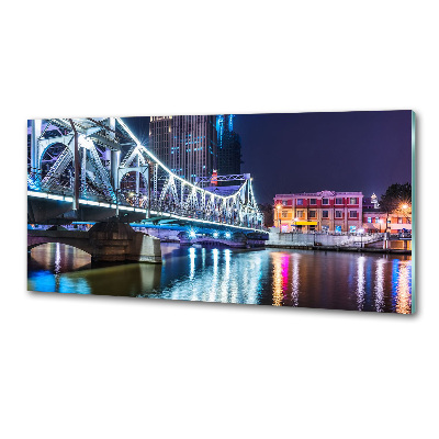 Glasrückwand für die küche Shanghai-Brücke