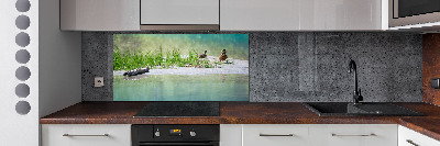 Platte für Küchenrückwand Enten am Wasser