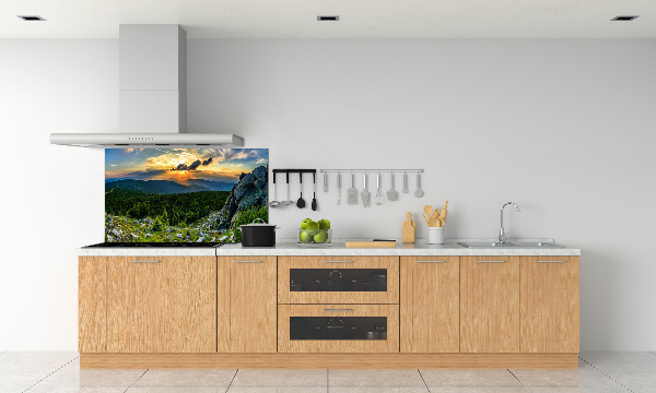 Platte für Küchenrückwand Bergpanorama