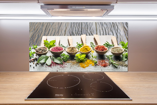 Küchen wandpaneel Bunte Gewürze