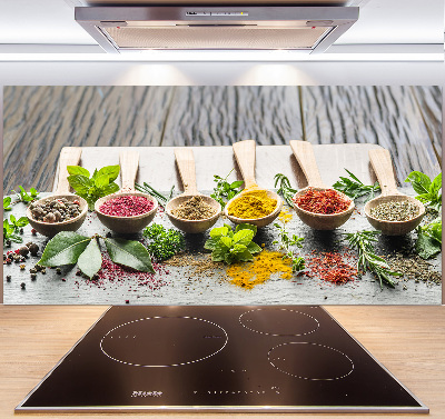 Küchen wandpaneel Bunte Gewürze