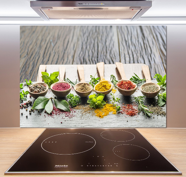 Küchen wandpaneel Bunte Gewürze