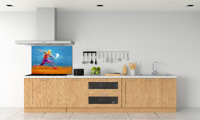 Platte für Küchenrückwand Tennisspieler