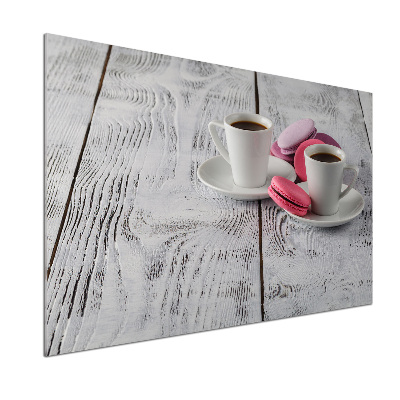 Glasrückwand für die küche Kaffee und Kekse