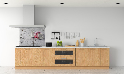 Glasrückwand für die küche Kaffee und Kekse