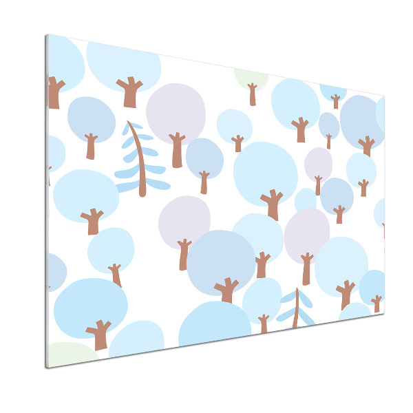 Platte für Küchenrückwand Bunte Bäume