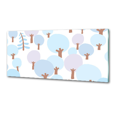 Platte für Küchenrückwand Bunte Bäume