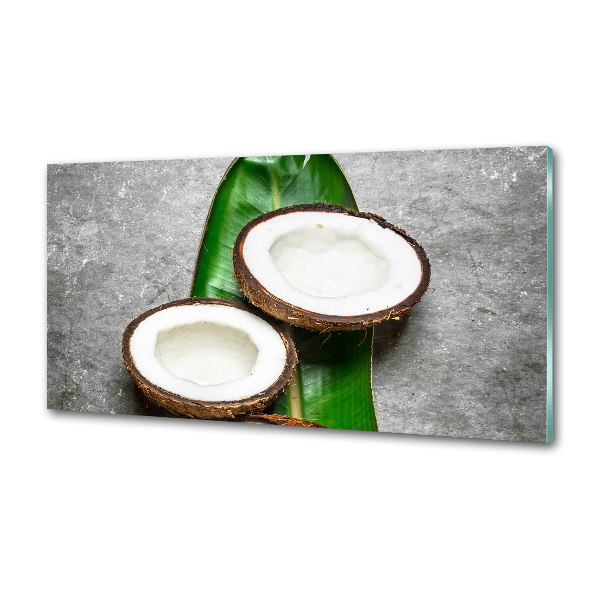 Platte für Küchenrückwand Kokosnusshälften