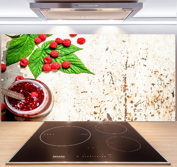 Küchen wandpaneel Himbeermarmelade