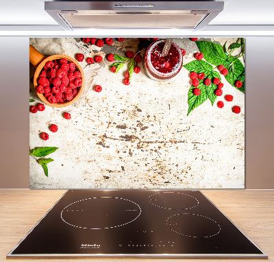 Küchen wandpaneel Himbeermarmelade