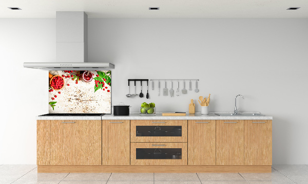 Küchen wandpaneel Himbeermarmelade