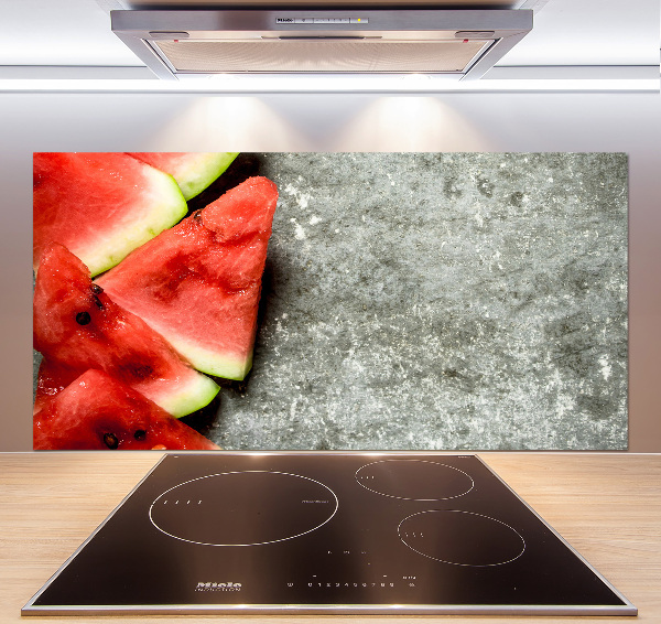 Glasrückwand für die küche Geschnittene Wassermelone