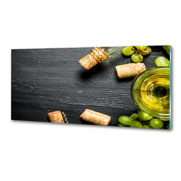 Platte für Küchenrückwand Weißwein und Früchte