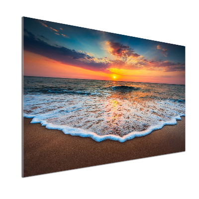 Platte für Küchenrückwand Sonnenuntergang über dem Meer
