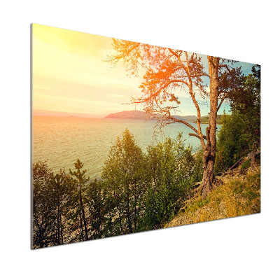 Glasrückwand für die küche Skandinavischer See