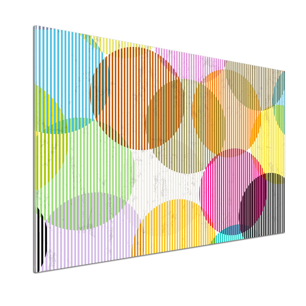 Glasrückwand für die küche Farbige Kreise