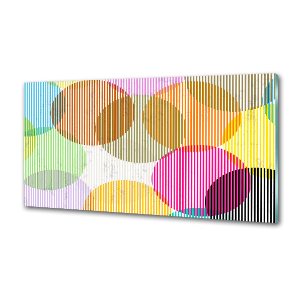 Glasrückwand für die küche Farbige Kreise