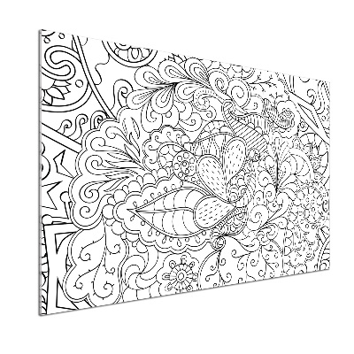 Glasrückwand für die küche Ornamente