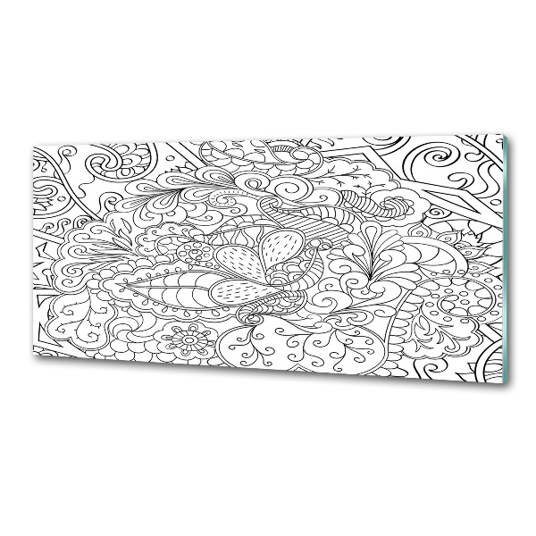 Glasrückwand für die küche Ornamente