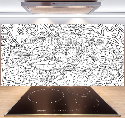 Glasrückwand für die küche Ornamente