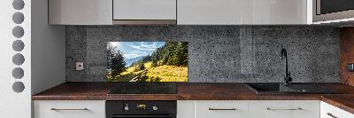 Platte für Küchenrückwand Herbst in den Bergen